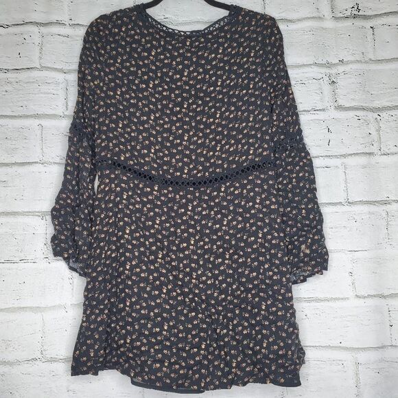 WAYF printed long sleeve floral mini dress medium - Picture 6 of 12